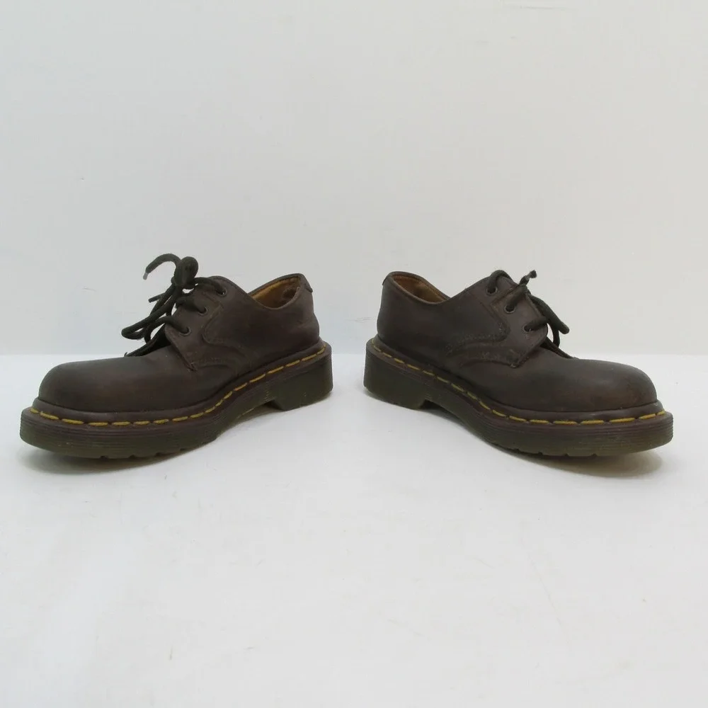 Dr. Martens Kids Shoes Oxford Brown Leather UK 11 / US 12 Made In England Low